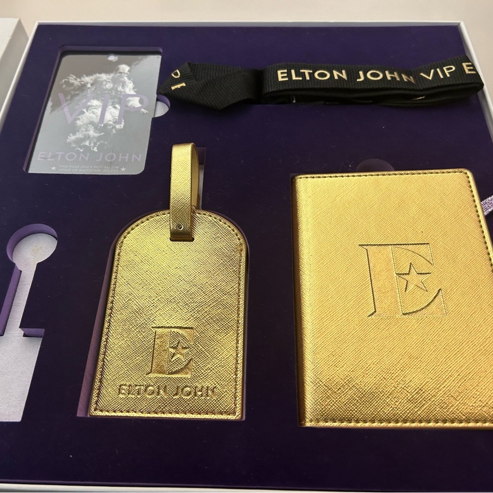Elton John Gold VIP Set-missing one item otherwise all here, all new!